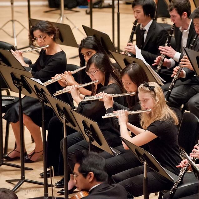 High school flute student performs at the Manhattan School of Music